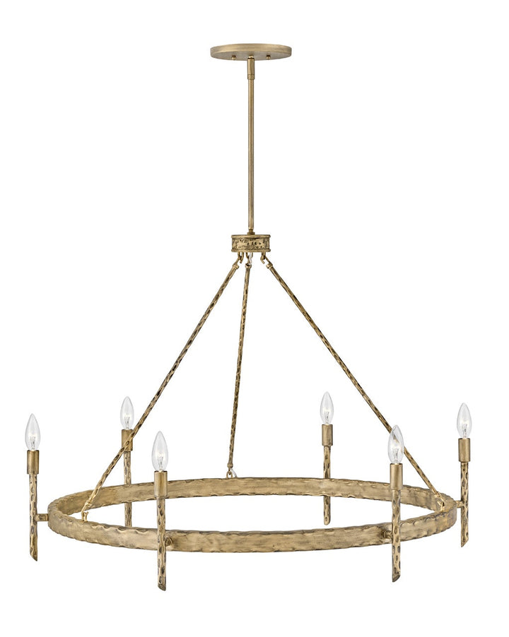 Tress Large Single Tier Chandelier in Champagne Gold by Hinkley