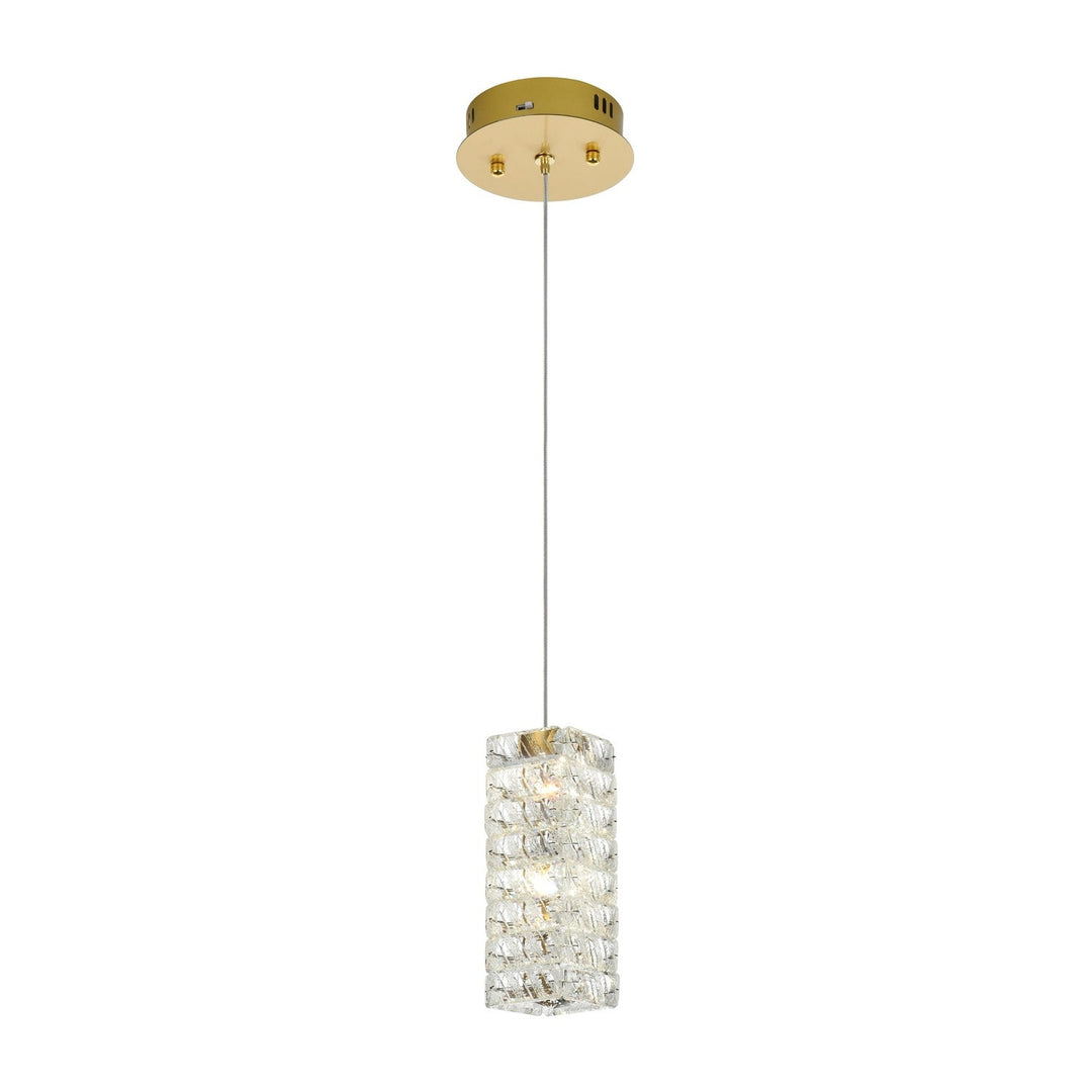 Aston Pendant in Satin Gold by Elegant