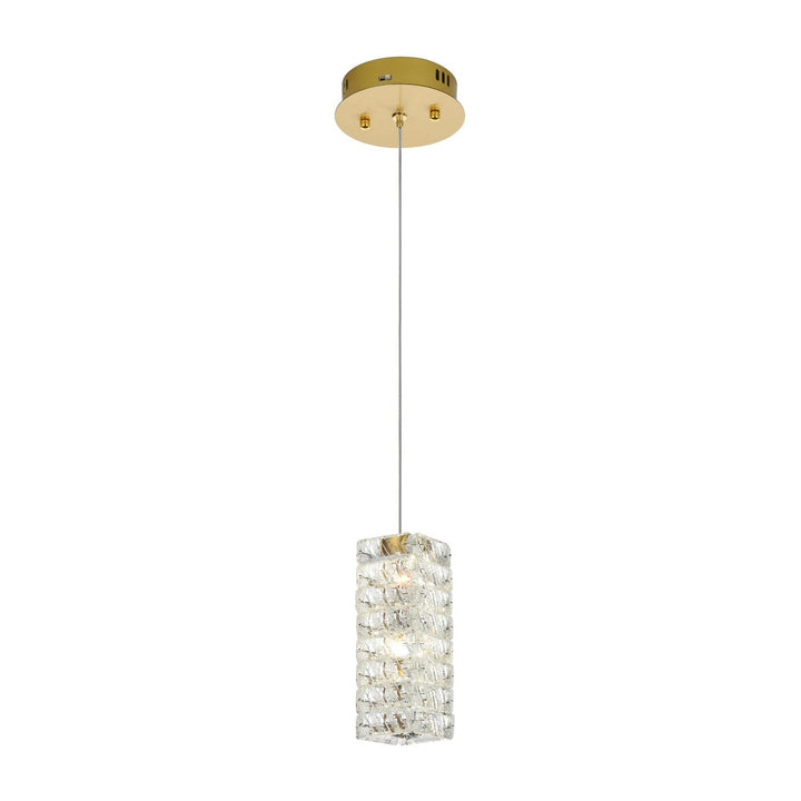 Aston Pendant in Satin Gold by Elegant