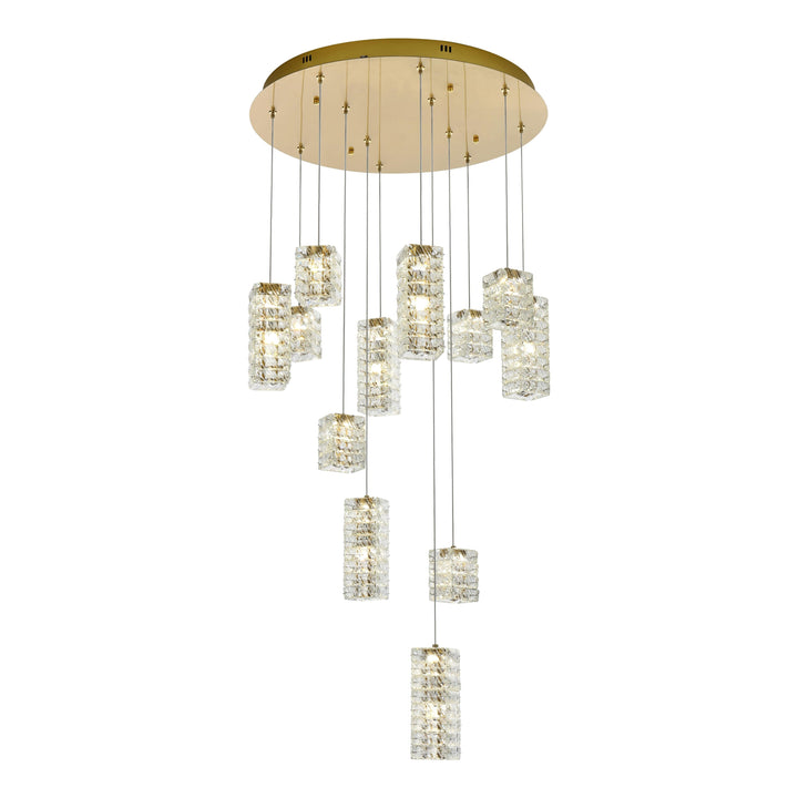 Aston Pendant in Satin Gold by Elegant