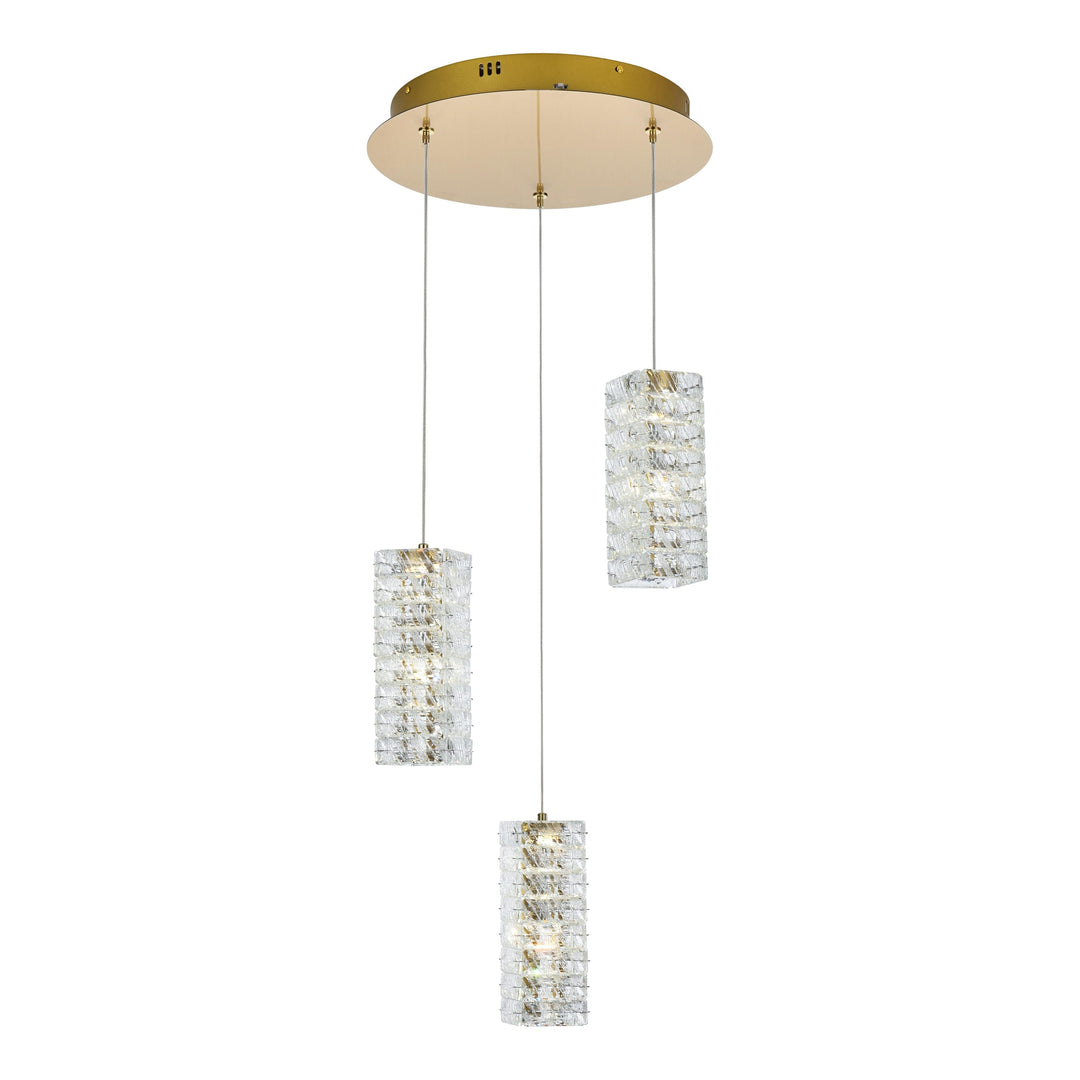 Aston Pendant in Satin Gold by Elegant