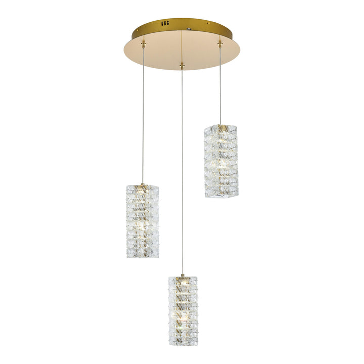 Aston Pendant in Satin Gold by Elegant