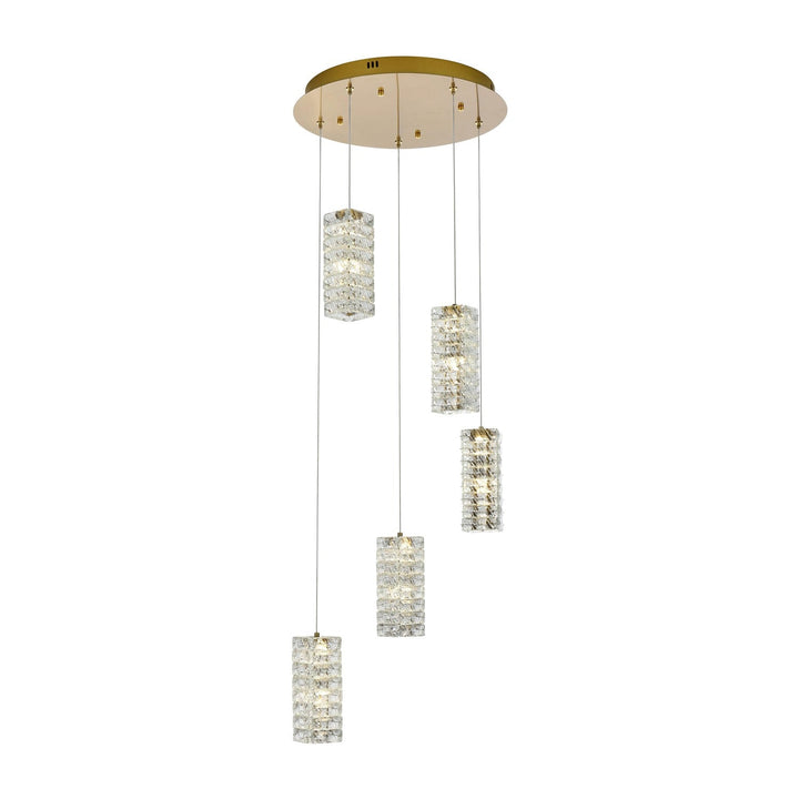 Aston Pendant in Satin Gold by Elegant