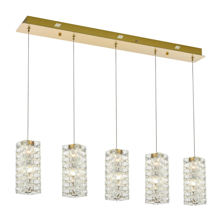 Aston Pendant in Satin Gold by Elegant