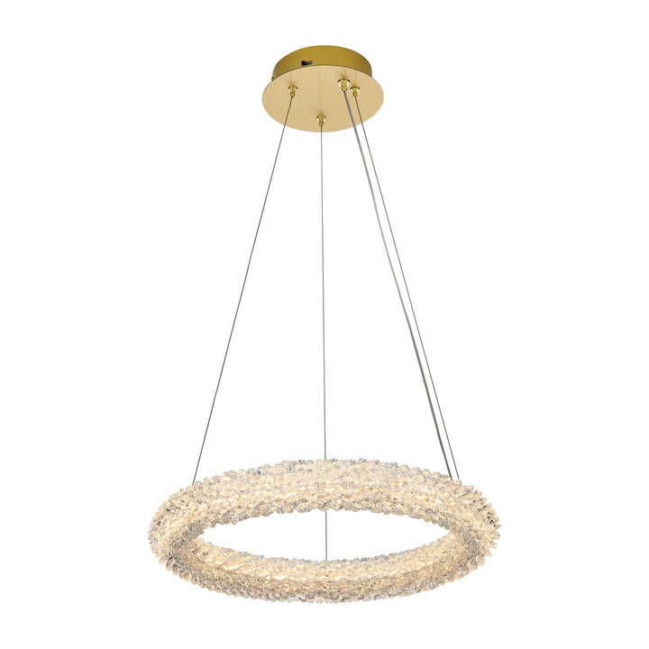 Bowen Chandelier in Satin Gold by Elegant