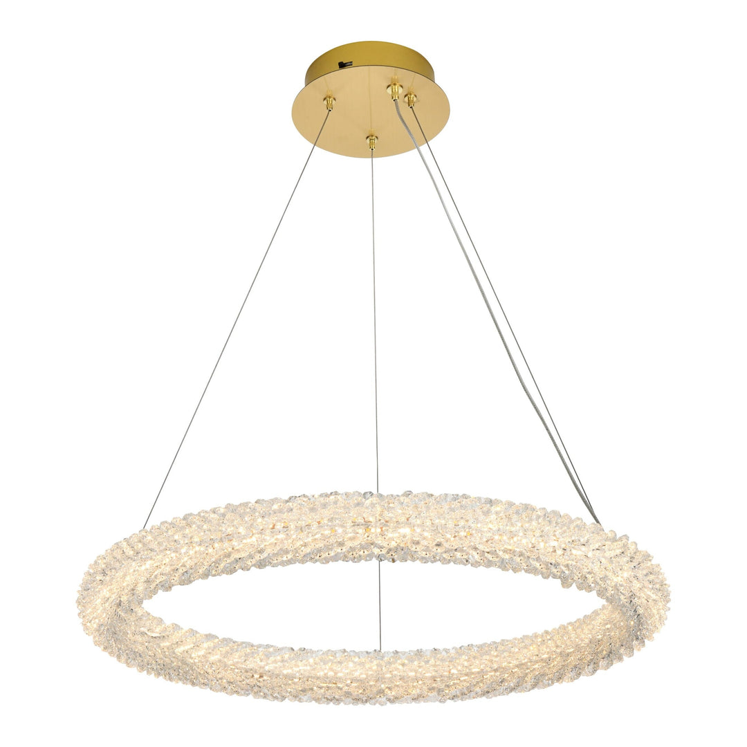 Bowen Chandelier in Satin Gold by Elegant