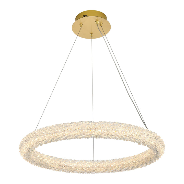 Bowen Chandelier in Satin Gold by Elegant