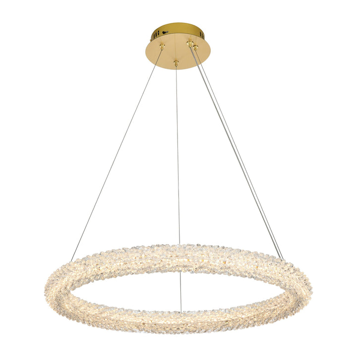 Bowen Chandelier in Satin Gold by Elegant