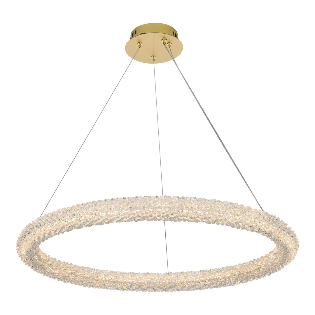 Bowen Chandelier in Satin Gold by Elegant