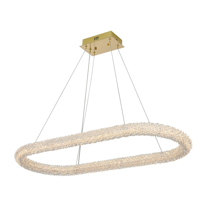 Bowen Chandelier in Satin Gold by Elegant