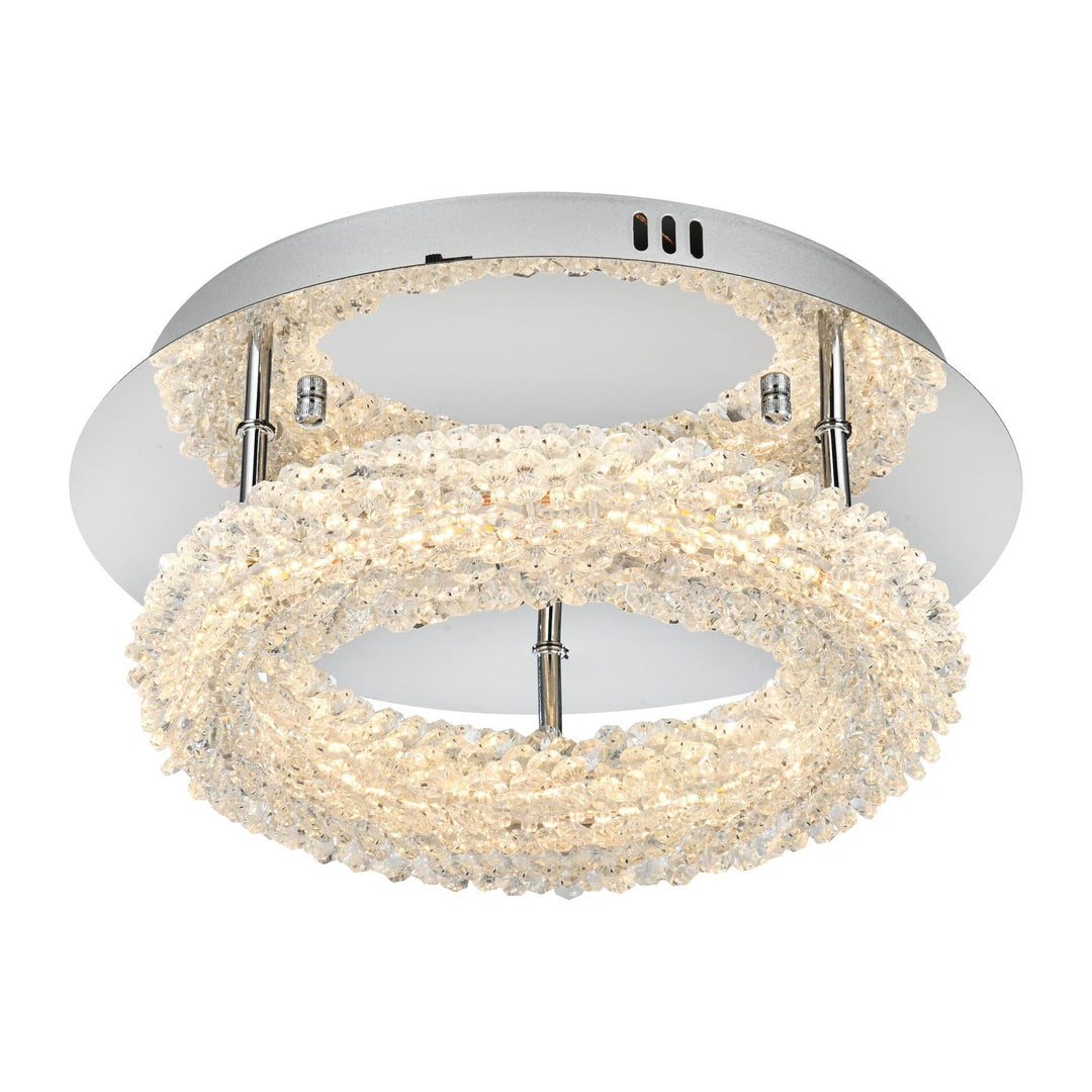 Bowen Flush Mount in Chrome by Elegant