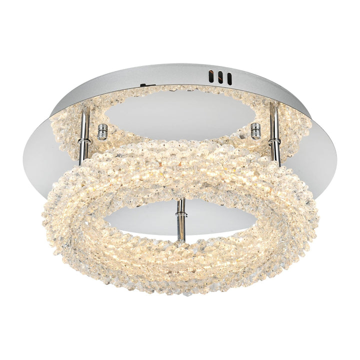 Bowen Flush Mount in Chrome by Elegant