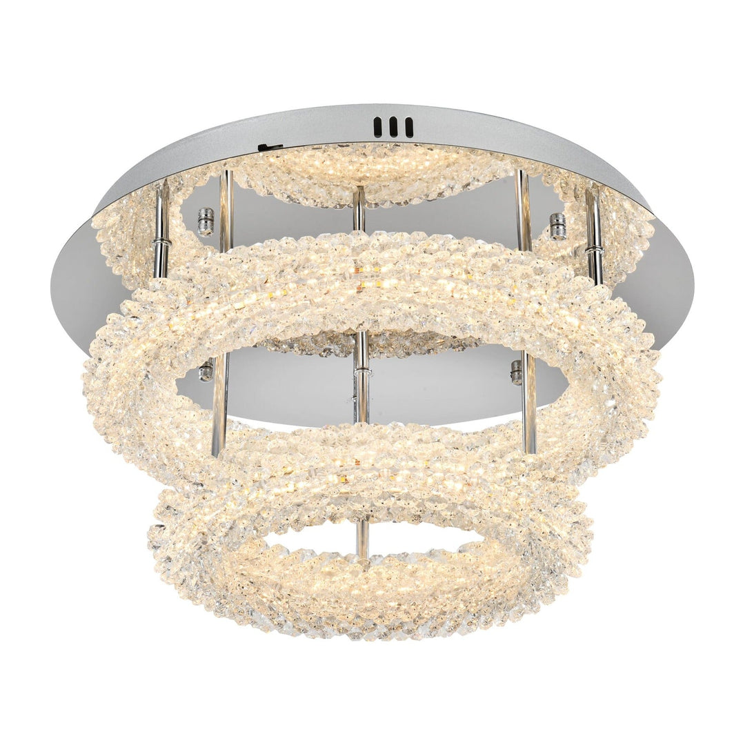 Bowen Flush Mount in Chrome by Elegant