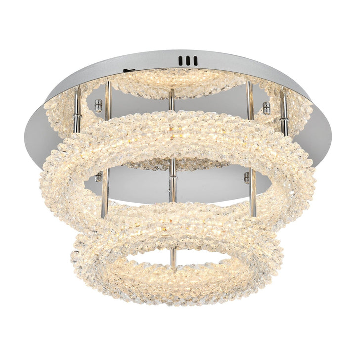 Bowen Flush Mount in Chrome by Elegant
