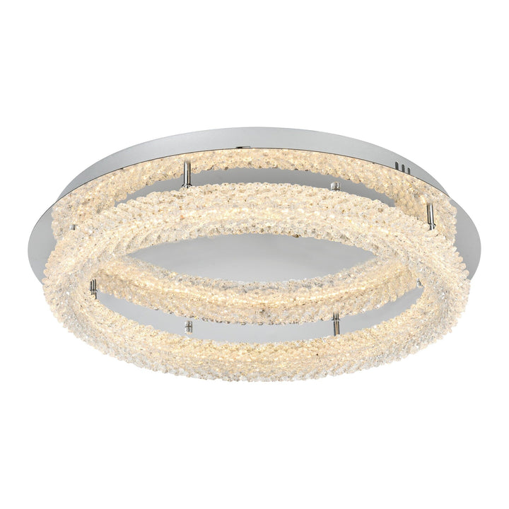Bowen Flush Mount in Chrome by Elegant