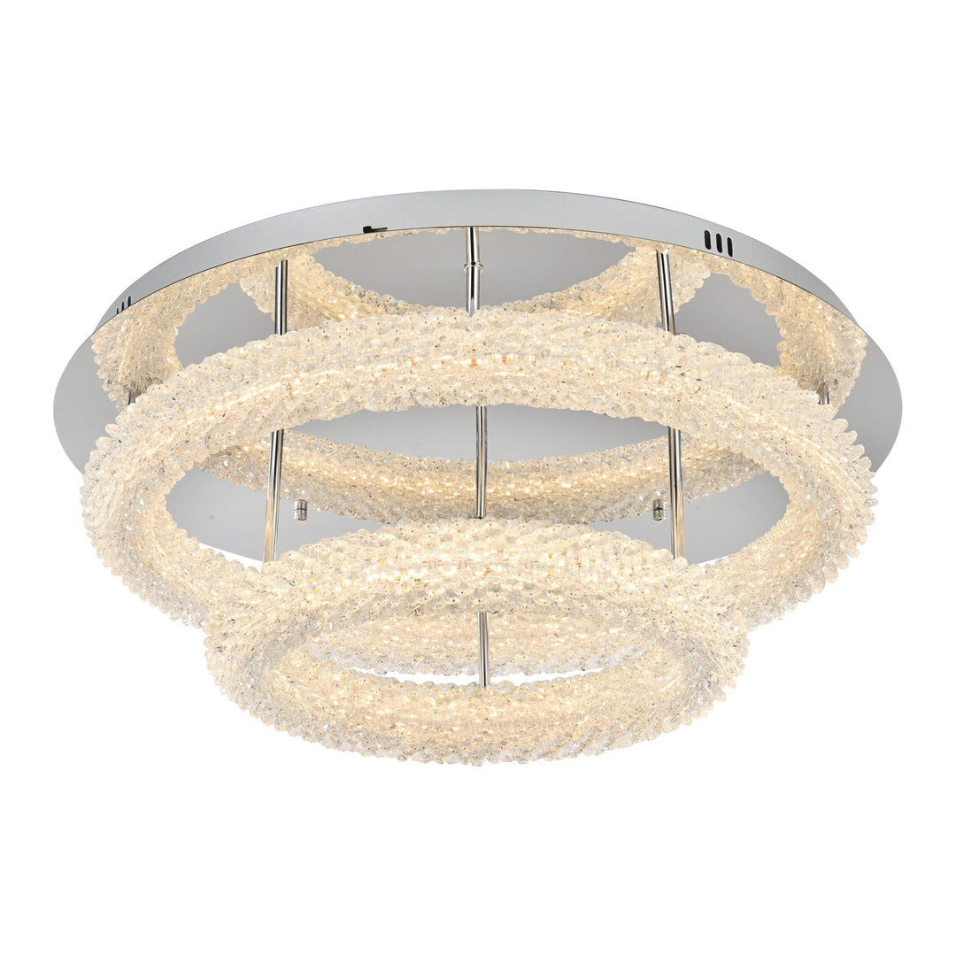 Bowen Flush Mount in Chrome by Elegant