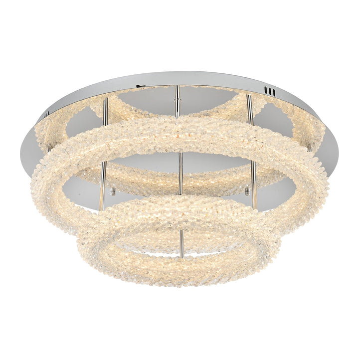Bowen Flush Mount in Chrome by Elegant