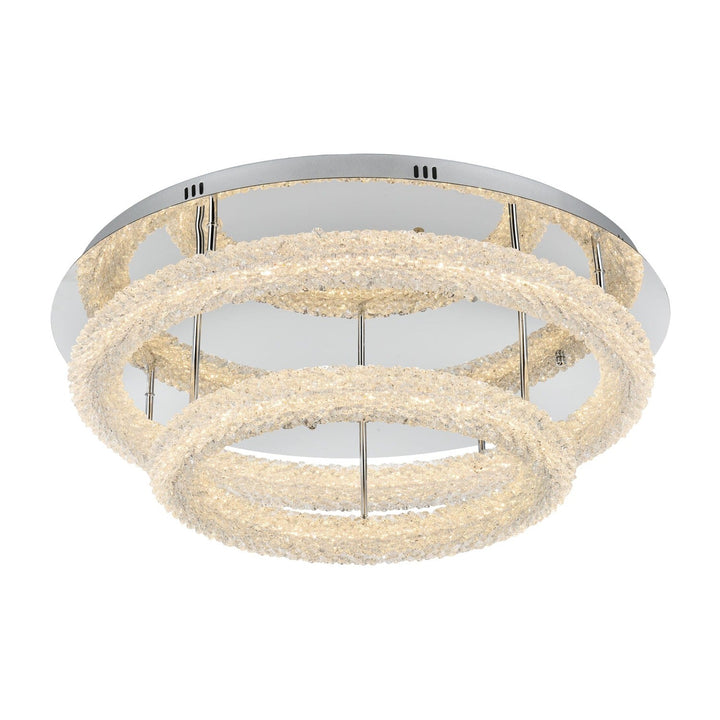 Bowen Flush Mount in Chrome by Elegant