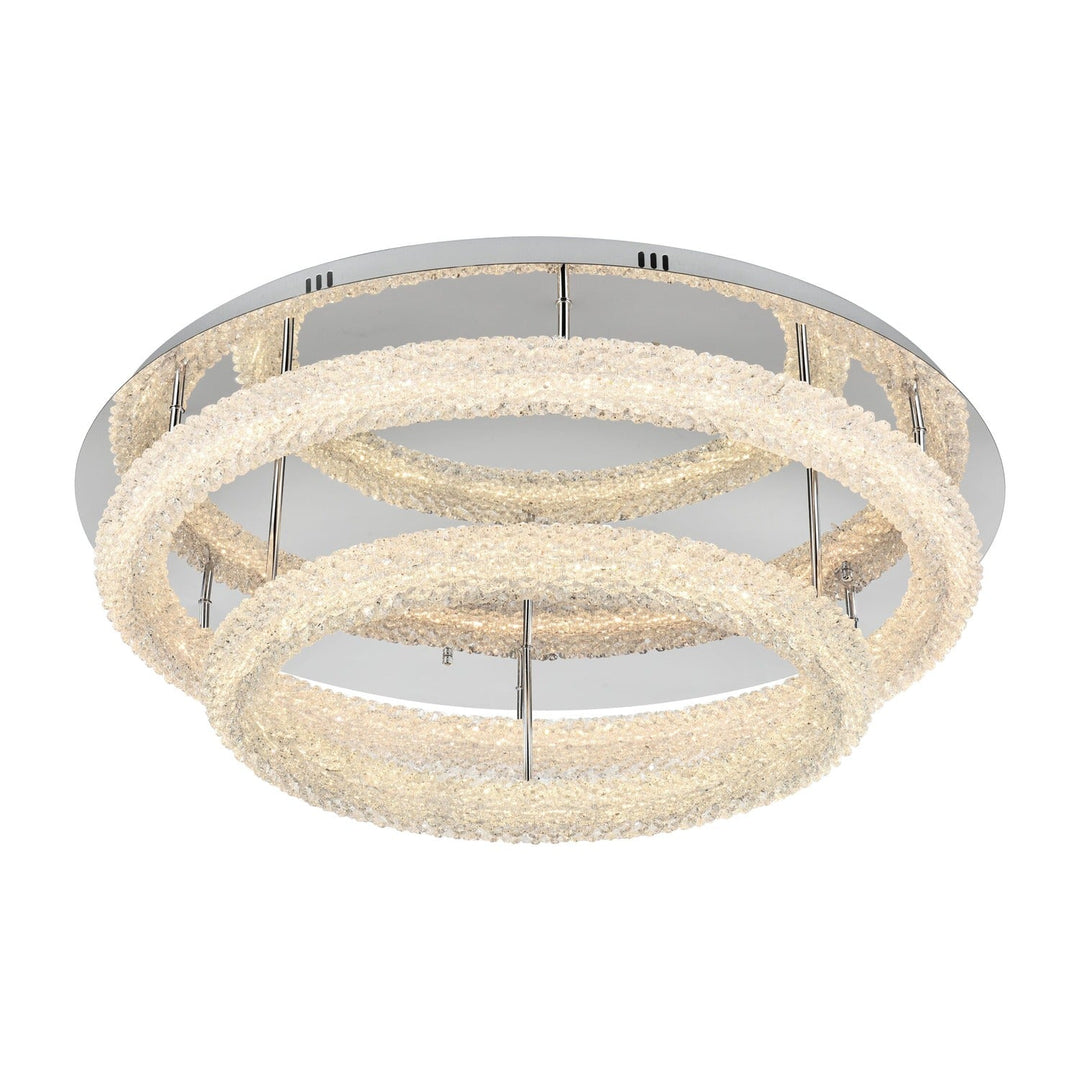 Bowen Flush Mount in Chrome by Elegant