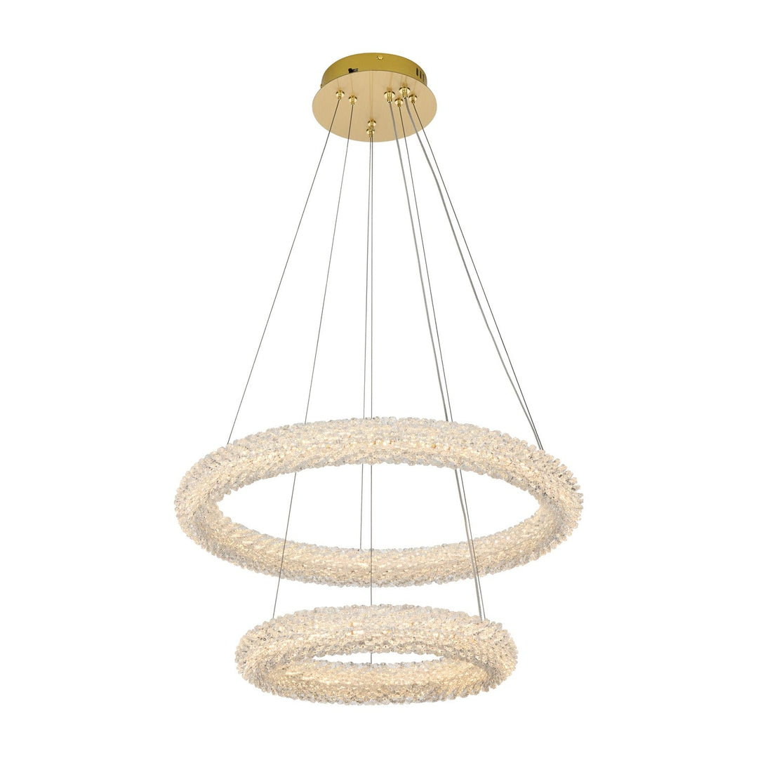 Bowen Chandelier in Satin Gold by Elegant