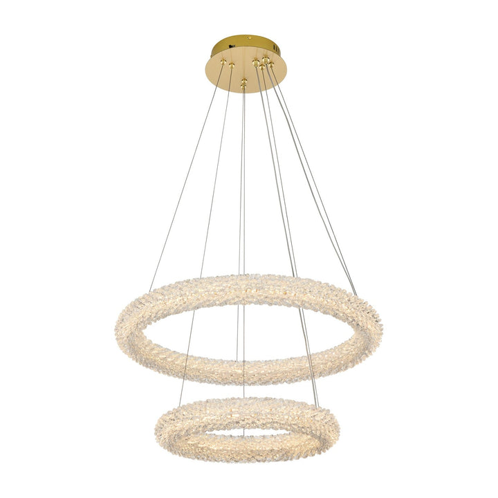 Bowen Chandelier in Satin Gold by Elegant