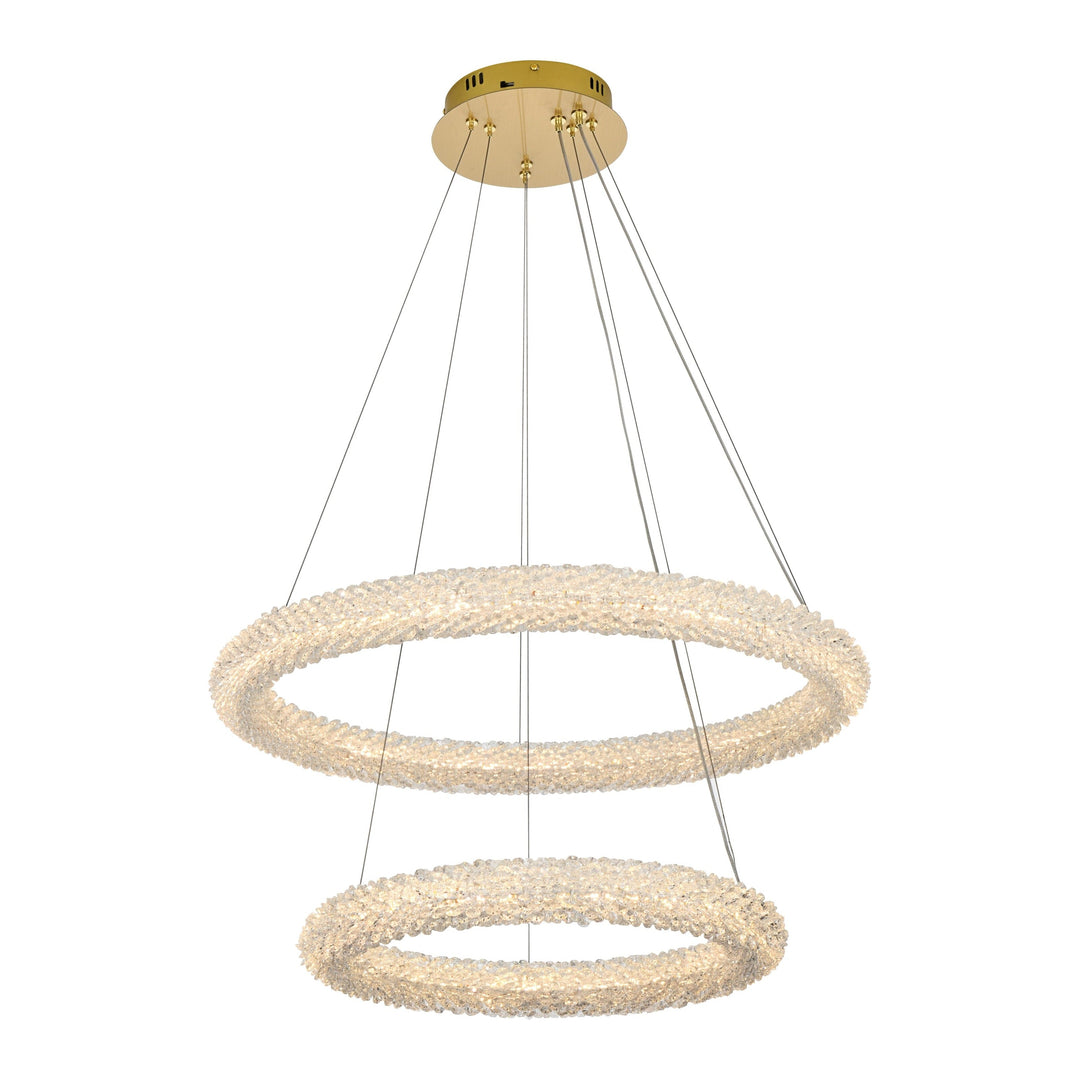 Bowen Chandelier in Satin Gold by Elegant