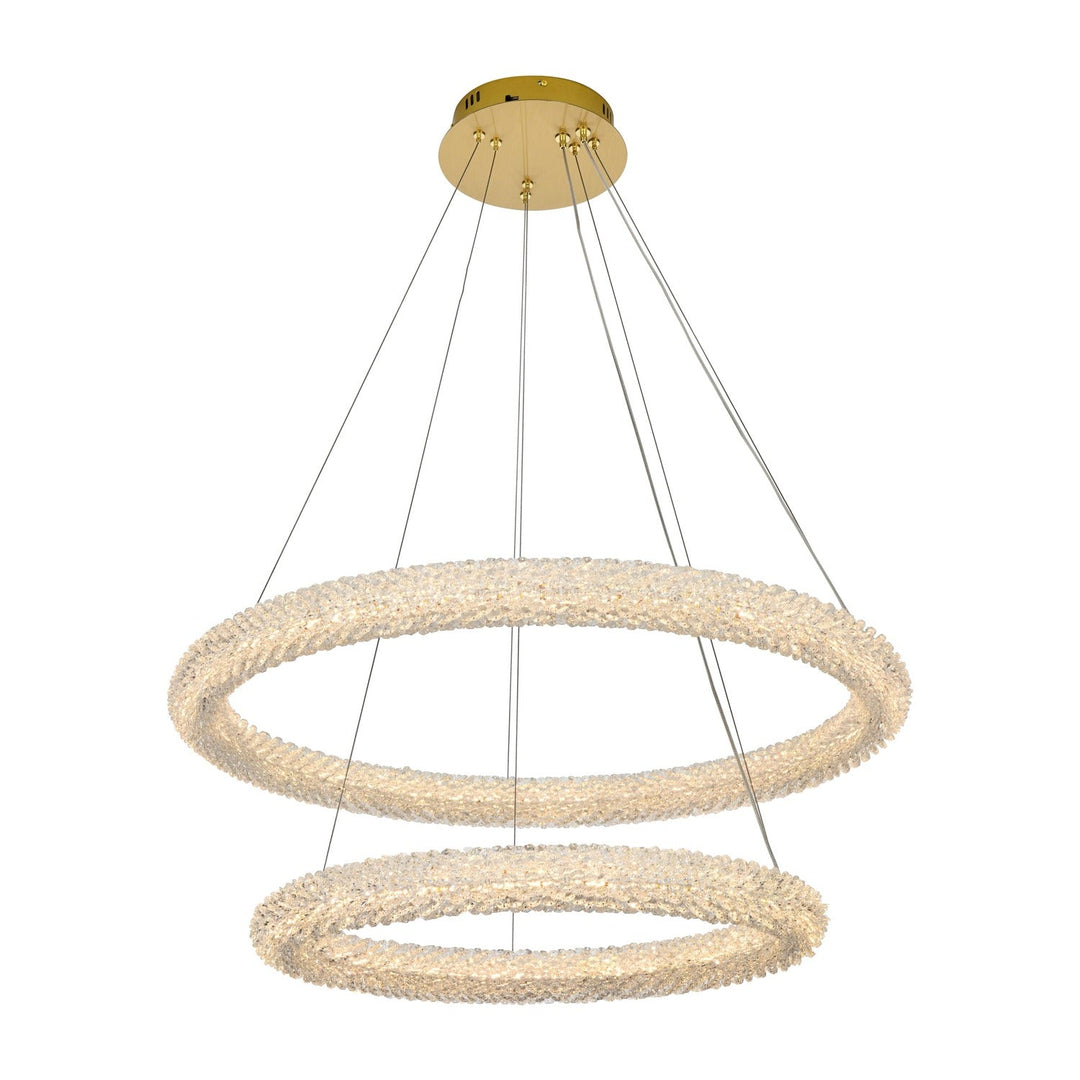 Bowen Chandelier in Satin Gold by Elegant