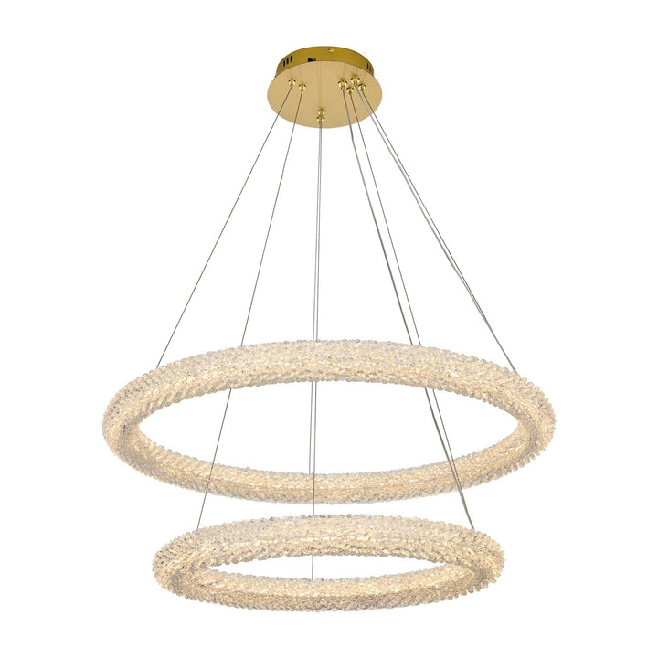 Bowen Chandelier in Satin Gold by Elegant