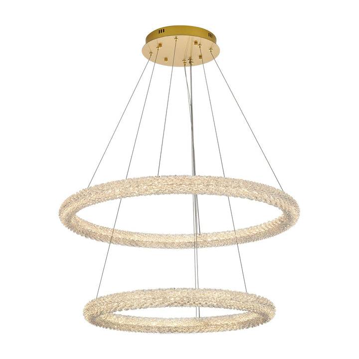 Bowen Chandelier in Satin Gold by Elegant