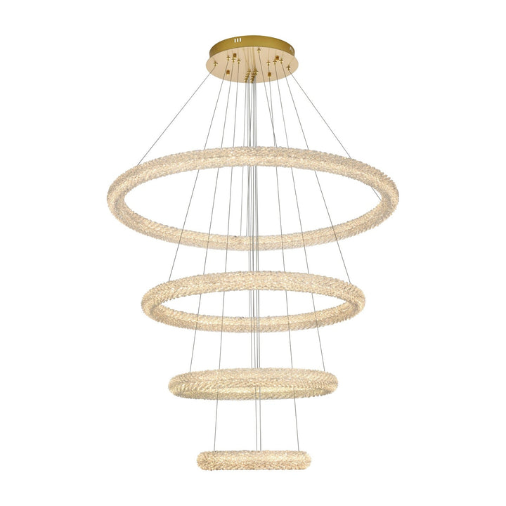 Bowen Chandelier in Satin Gold by Elegant