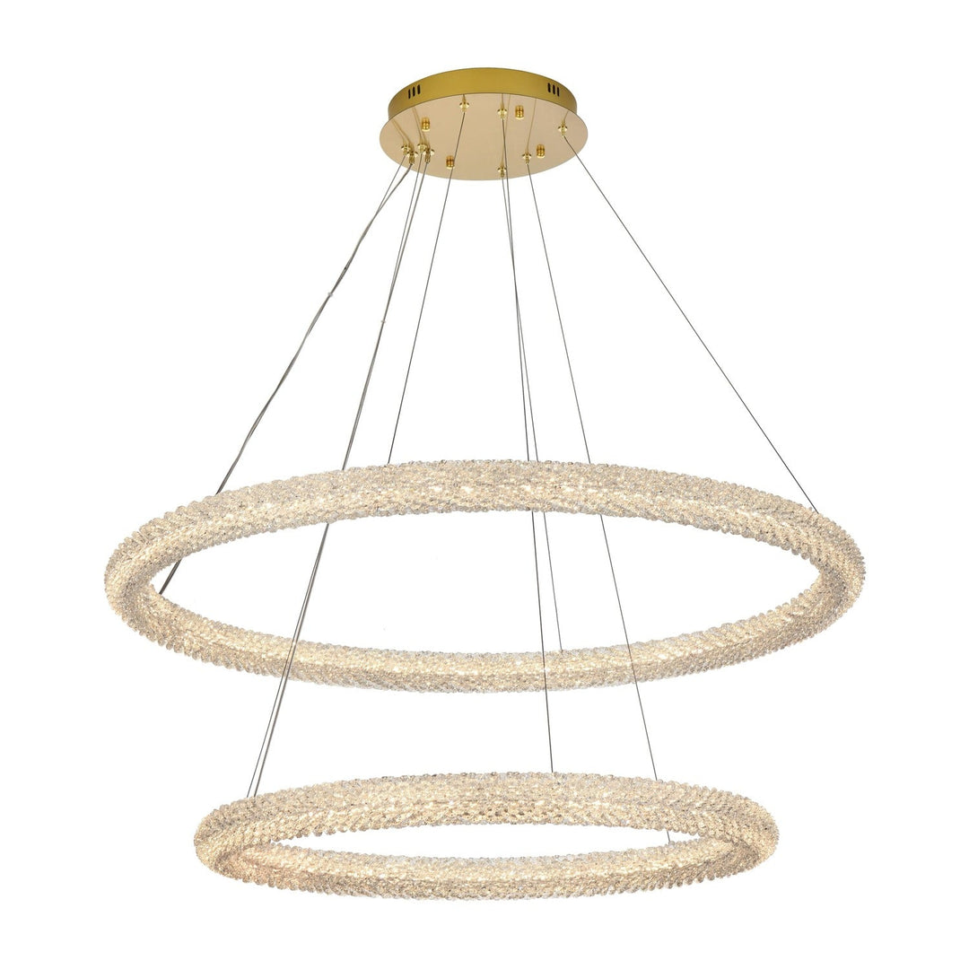 Bowen Chandelier in Satin Gold by Elegant