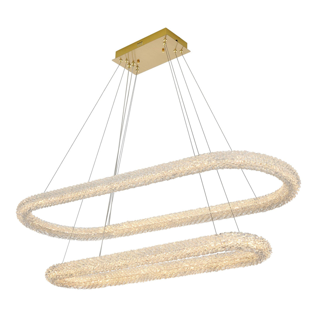 Bowen Chandelier in Satin Gold by Elegant