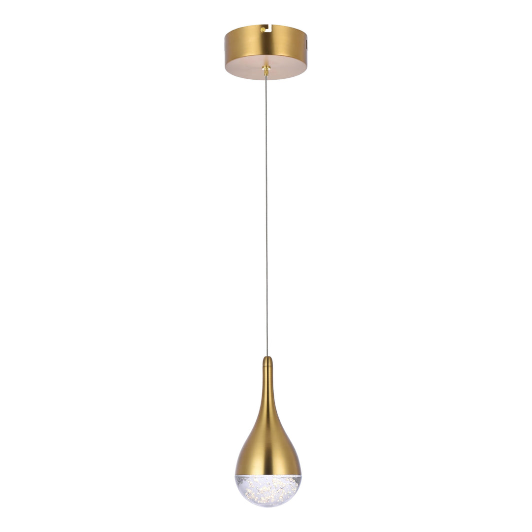 Amherst Pendant in Satin Gold by Elegant