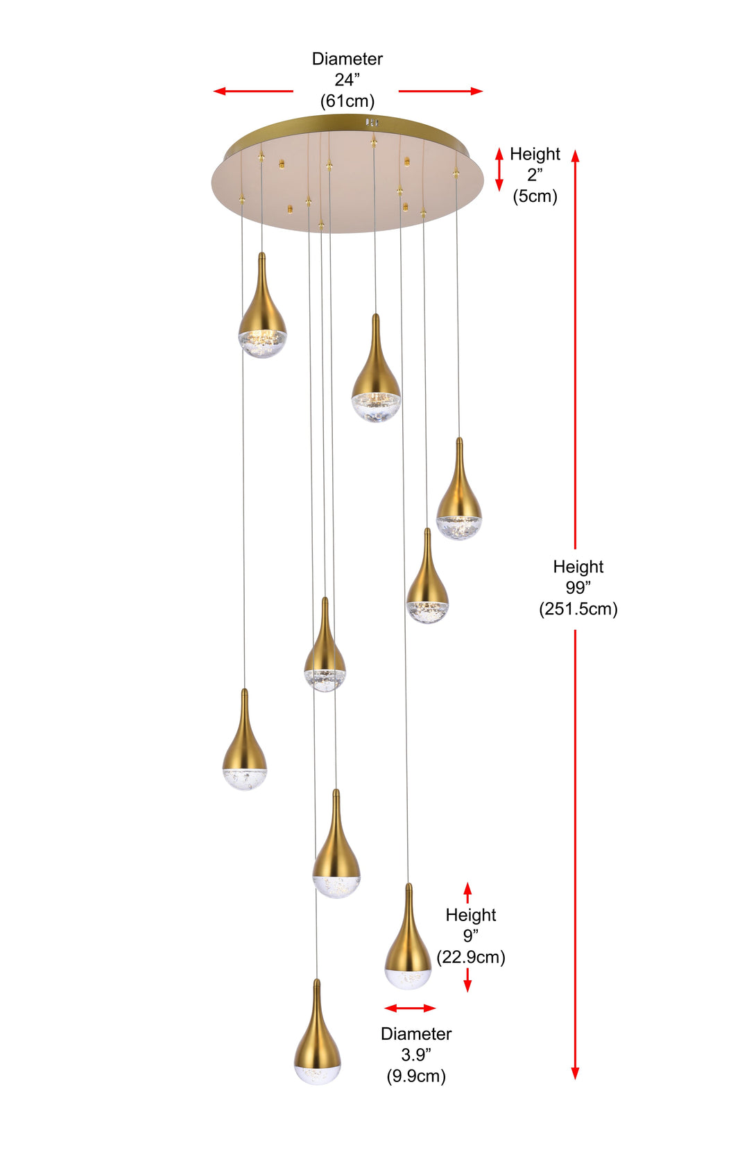 Amherst Chandelier (3809) by Elegant - view 15