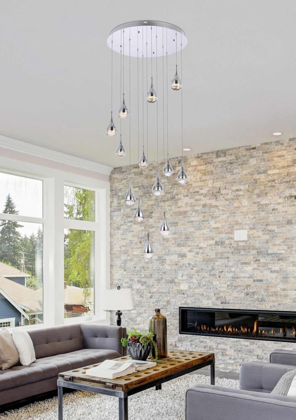 Amherst Chandelier (3813) by Elegant - view 2