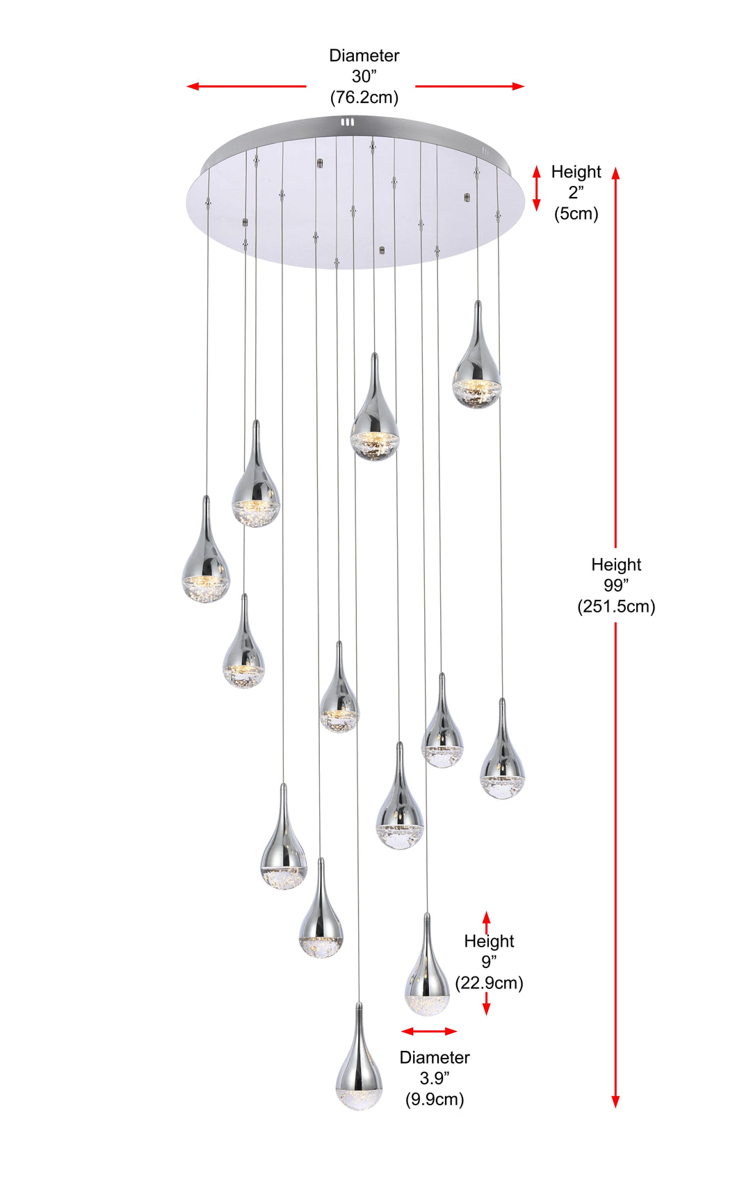 Amherst Chandelier (3813) by Elegant - view 9