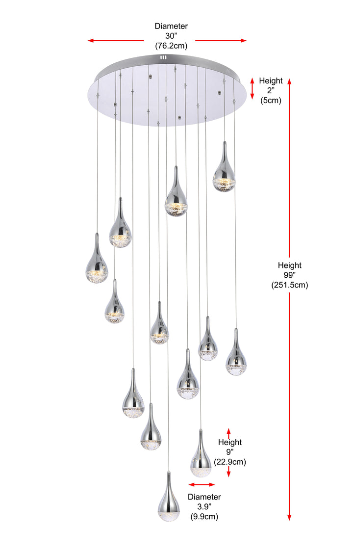 Amherst Chandelier (3813) by Elegant - view 9