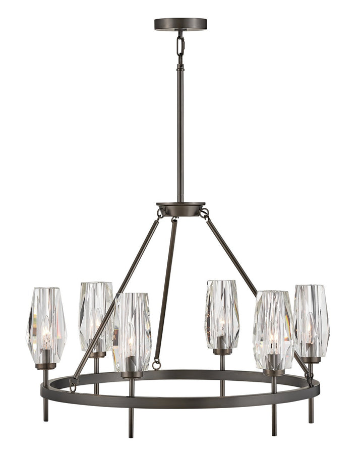 Ana Single Tier Chandelier in Black Oxide by Hinkley