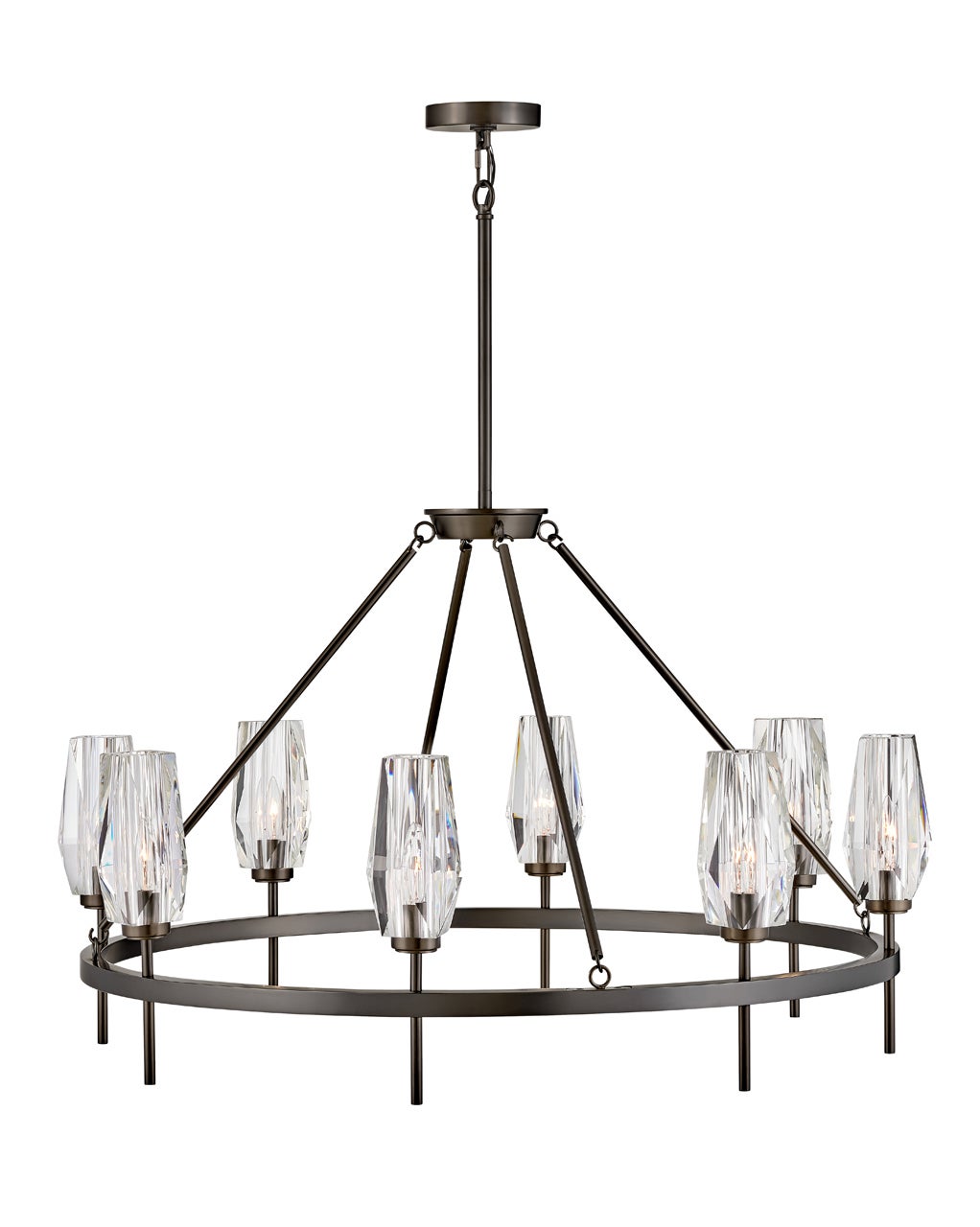 Ana Single Tier Chandelier in Black Oxide by Hinkley