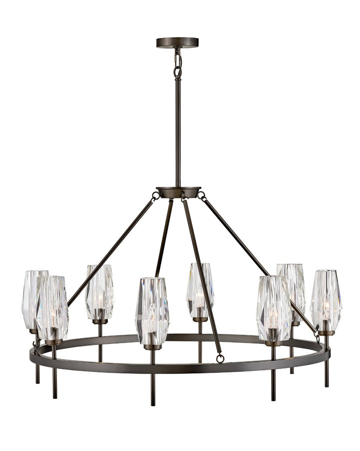 Ana Single Tier Chandelier in Black Oxide by Hinkley