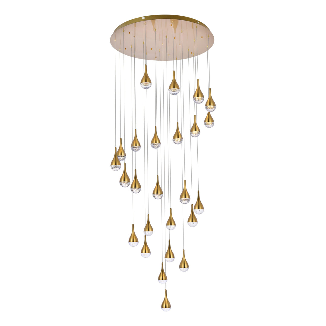 Amherst Chandelier (3825) in Satin Gold by Elegant