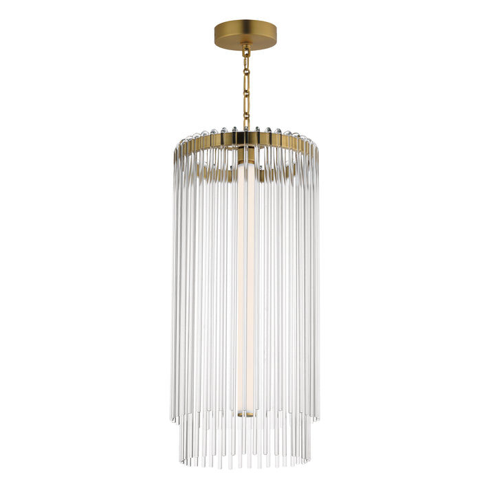 Jolie Foyer Pendant Natural Aged Brass