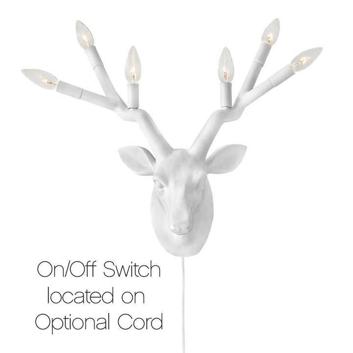 Stag Large Six Light Sconce
