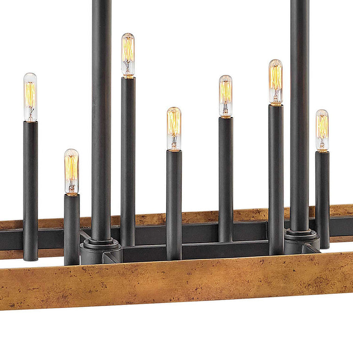 Wells Large Eighteen Light Linear Chandelier