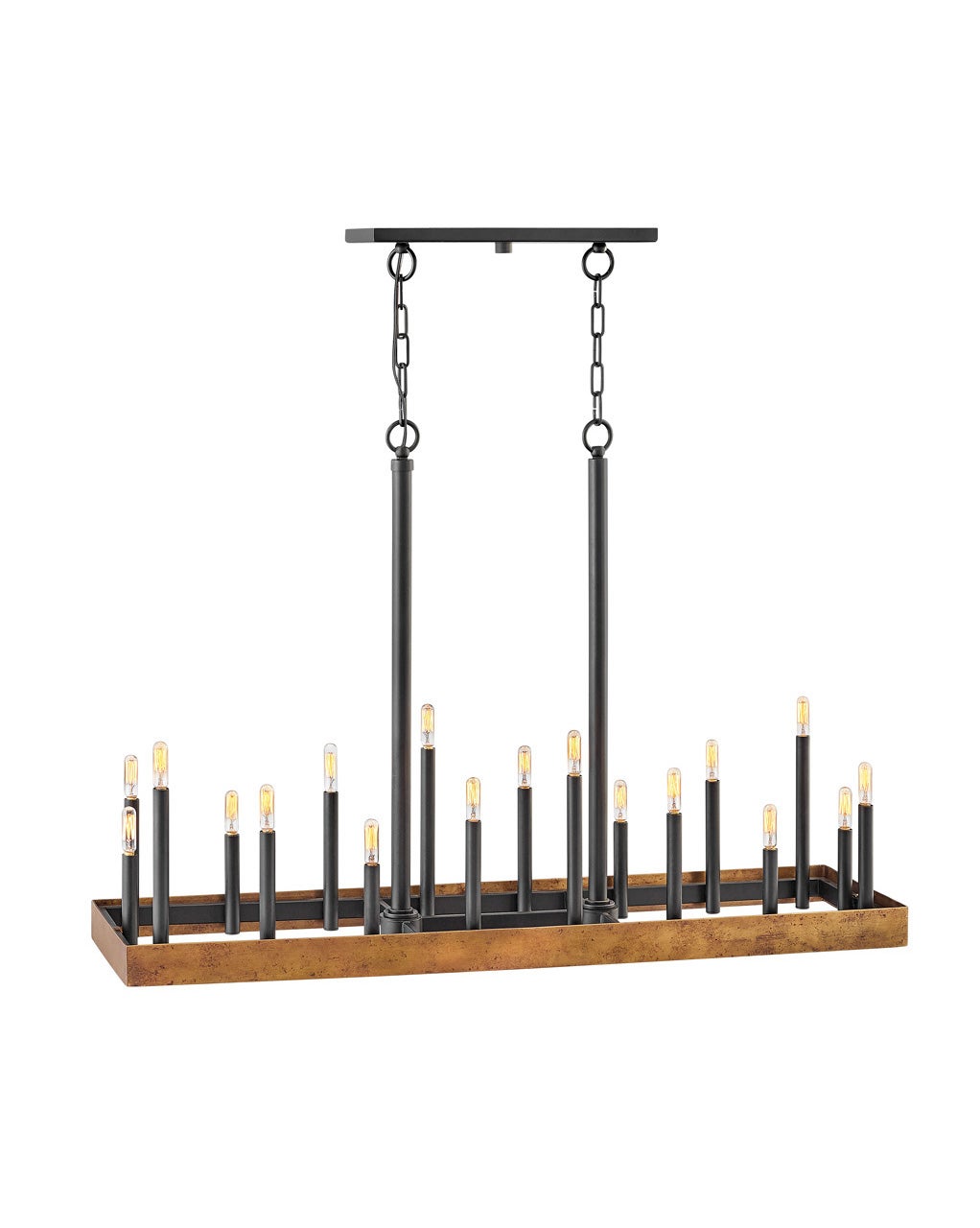 Wells Large Eighteen Light Linear Chandelier