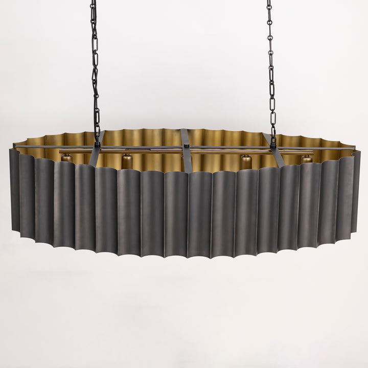Allegra 5-Light Linear Pendant GMGLD alternate view