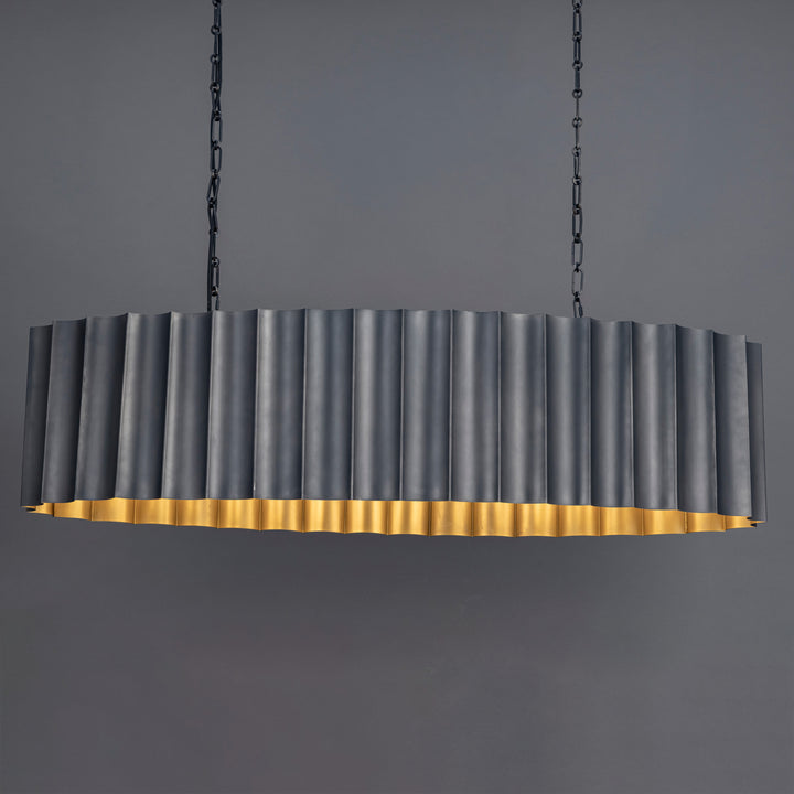 Allegra 5-Light Linear Pendant GMGLD alternate view