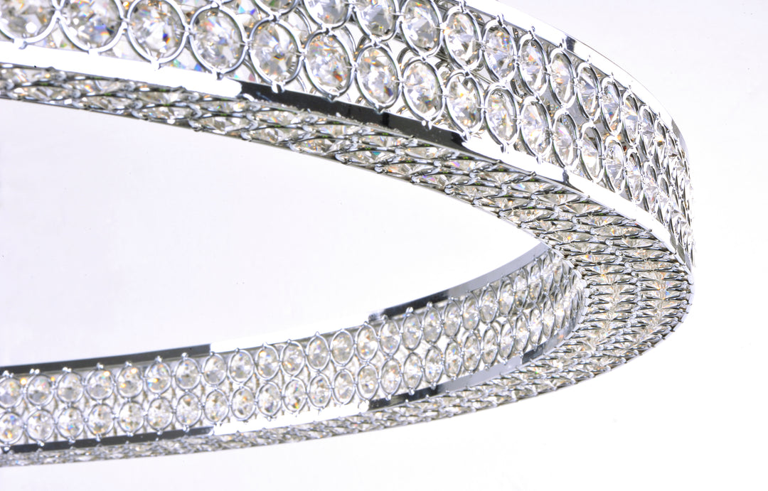 Eternity 4 Tier 60" LED Chandelier Polished Chrome alternate view