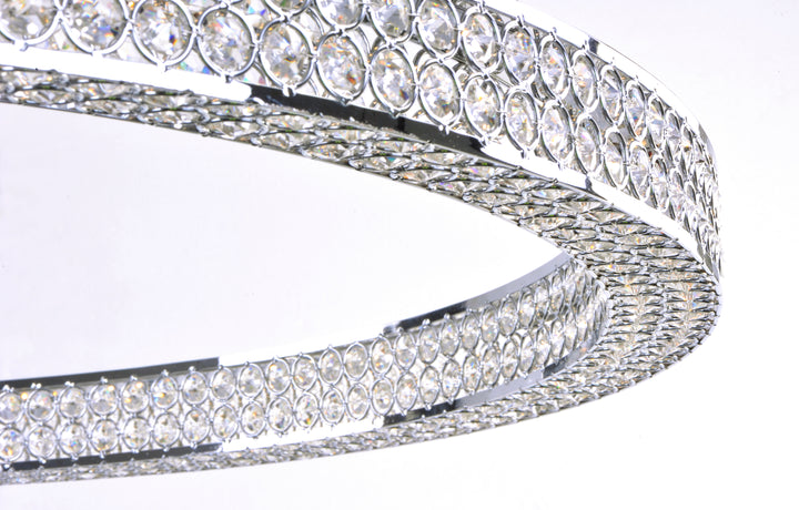 Eternity 4 Tier 60" LED Chandelier Polished Chrome alternate view