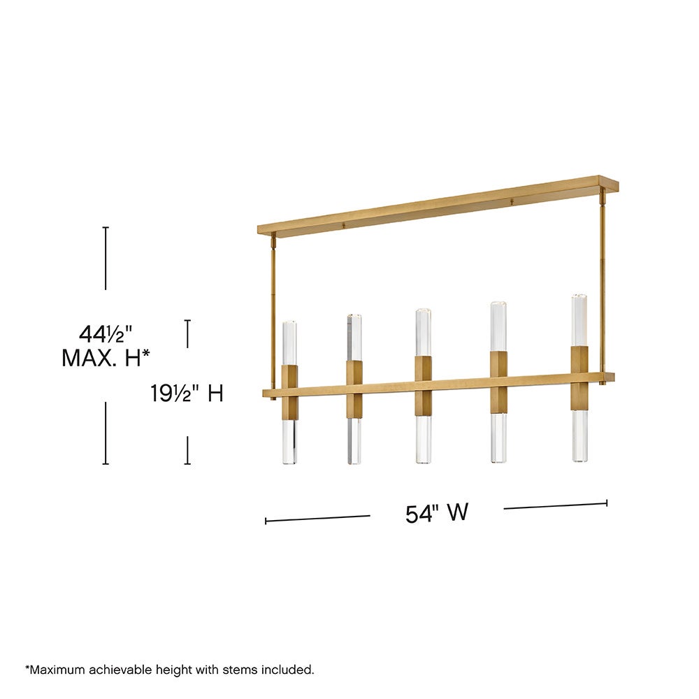 Cecily Large Ten Light LED Linear